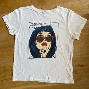 RE/DONE “I just want pizza!” Tshirt